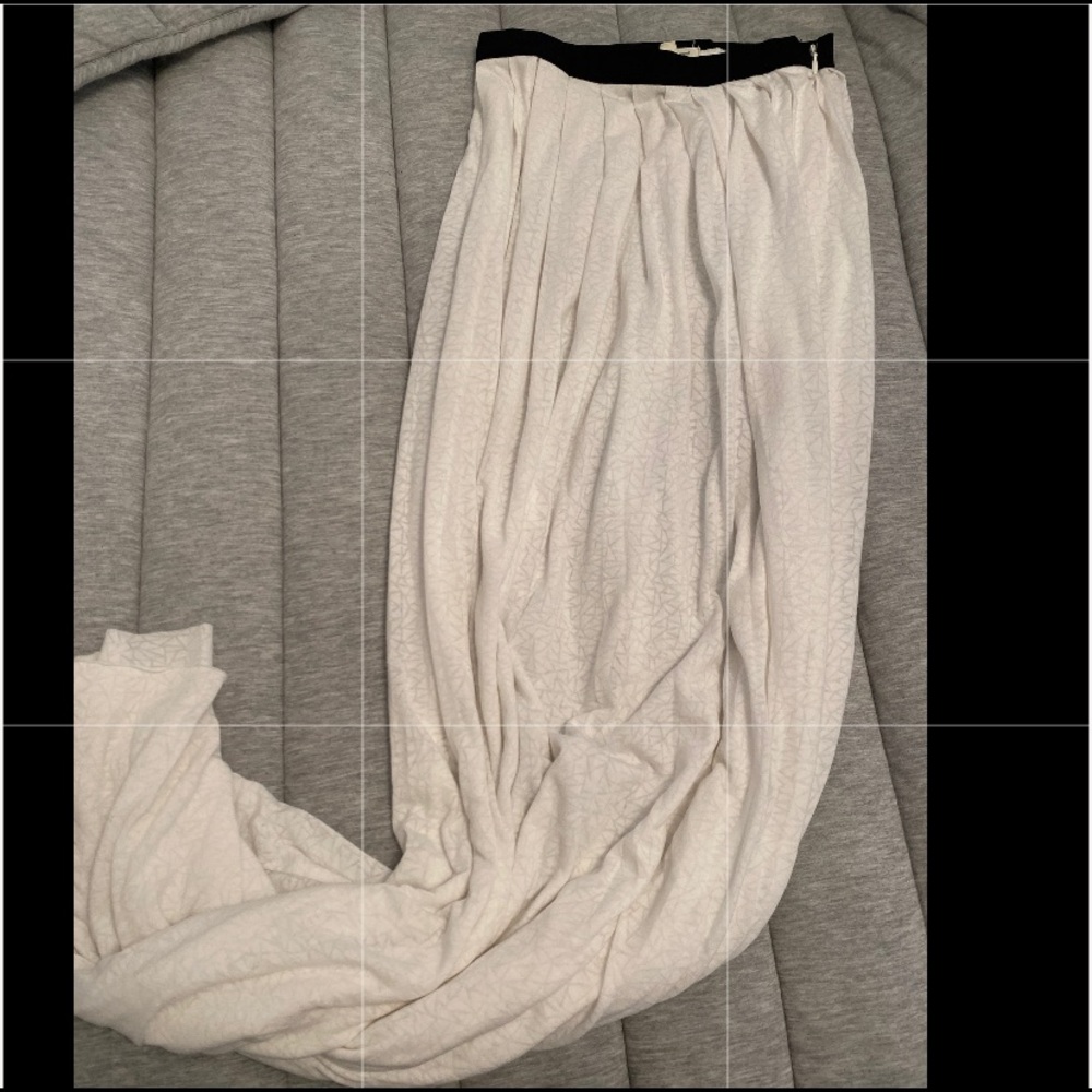 White Double Split Maxi Skirt